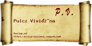 Pulcz Viviána névjegykártya